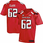 Texas Tech Red Raiders 62 Le'Raven Clark Red College Football Jersey Dzhi,baseball caps,new era cap wholesale,wholesale hats